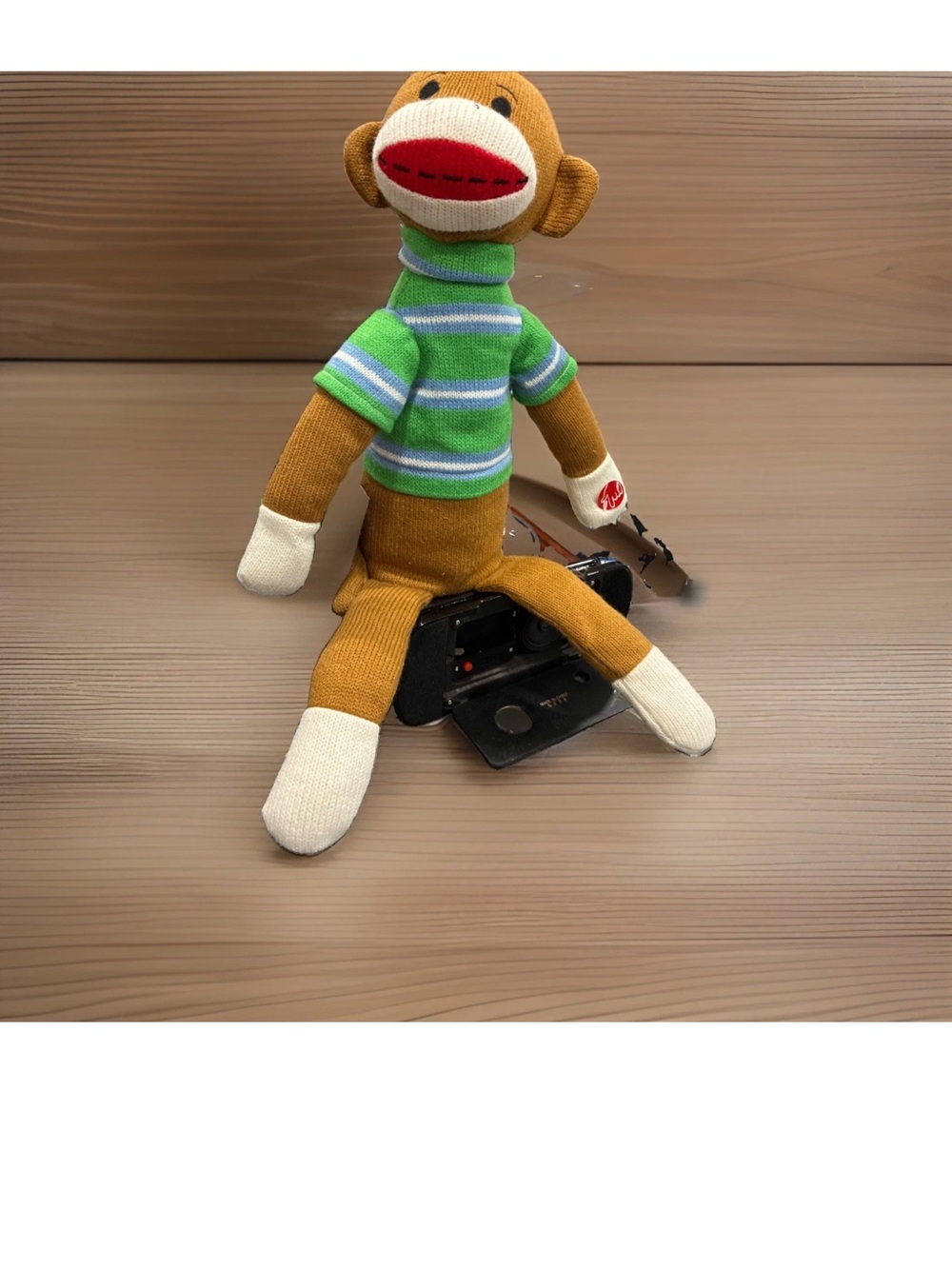 Sock Monkey Animated  Bank! Dan Dee Tested Working 21 In